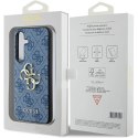 Etui Guess 4G Big Metal Logo na Samsung Galaxy S24+ - niebieskie