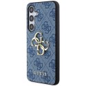 Etui Guess 4G Big Metal Logo na Samsung Galaxy S24 - niebieskie