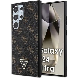 Etui Guess 4G Triangle na Samsung Galaxy S24 Ultra - czarne