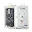 Etui Guess GCube Stripes MagSafe na iPhone 15 Pro Max - czarne