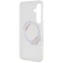 Etui Guess IML Flowers Wreath MagSafe na Samsung Galaxy S24 - przezroczyste