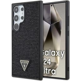 Etui Guess Rhinestone Triangle na Samsung Galaxy S24 Ultra - czarne