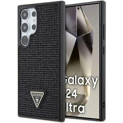 Etui Guess Rhinestone Triangle na Samsung Galaxy S24 Ultra - czarne