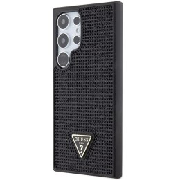 Etui Guess Rhinestone Triangle na Samsung Galaxy S24 Ultra - czarne