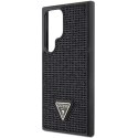 Etui Guess Rhinestone Triangle na Samsung Galaxy S24 Ultra - czarne