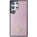 Etui Guess Rhinestone Triangle na Samsung Galaxy S24 Ultra - różowe