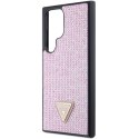 Etui Guess Rhinestone Triangle na Samsung Galaxy S24 Ultra - różowe