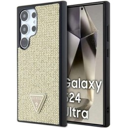 Etui Guess Rhinestone Triangle na Samsung Galaxy S24 Ultra - złote