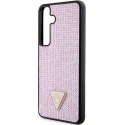 Etui Guess Rhinestone Triangle na Samsung Galaxy S24+ - różowe