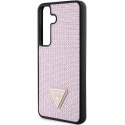 Etui Guess Rhinestone Triangle na Samsung Galaxy S24 - różowe