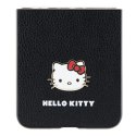 Etui Hello Kitty Metal Logo Kitty Head na Samsung Galaxy Z Flip 5 - czarne