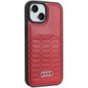 Etui Audi Synthetic Leather z MagSafe na iPhone 15 / 14 / 13 - czerwone