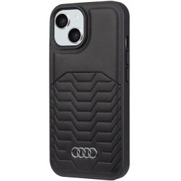 Etui Audi Synthetic Leather z MagSafe na iPhone 15 Plus / 14 Plus - czarne