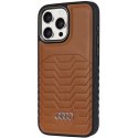 Etui Audi Synthetic Leather z MagSafe na iPhone 15 Pro Max - brązowe