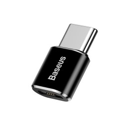 Adapter Baseus Mini przejściówka z micro USB na USB-C - czarny