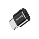 Adapter Baseus Mini przejściówka z micro USB na USB-C - czarny