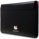 Pokrowiec Hello Kitty PU Metal Logo na laptopa 14" - czarny