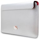 Pokrowiec Hello Kitty PU Metal Logo na laptopa 14" - srebrny