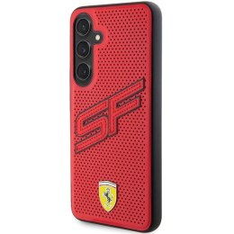 Etui Ferrari Big SF Perforated na Samsung Galaxy S24+ - czerwone