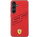 Etui Ferrari Big SF Perforated na Samsung Galaxy S24+ - czerwone