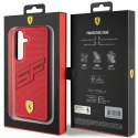 Etui Ferrari Big SF Perforated na Samsung Galaxy S24+ - czerwone