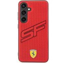 Etui Ferrari Big SF Perforated na Samsung Galaxy S24 - czerwone