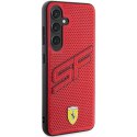 Etui Ferrari Big SF Perforated na Samsung Galaxy S24 - czerwone