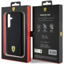 Etui Ferrari Hot Stamp V Lines MagSafe na Samsung Galaxy S24 - czarne