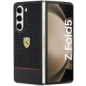 Etui Ferrari Perforated Line na Samsung Galaxy Z Fold 5 - czarne