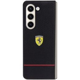 Etui Ferrari Perforated Line na Samsung Galaxy Z Fold 5 - czarne