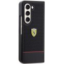 Etui Ferrari Perforated Line na Samsung Galaxy Z Fold 5 - czarne