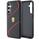 Etui Ferrari Twist Metal Logo na Samsung Galaxy S23 FE - czarne