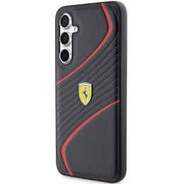 Etui Ferrari Twist Metal Logo na Samsung Galaxy S23 FE - czarne