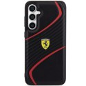 Etui Ferrari Twist Metal Logo na Samsung Galaxy S23 FE - czarne