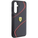 Etui Ferrari Twist Metal Logo na Samsung Galaxy S23 FE - czarne