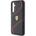 Etui Ferrari Twist Metal Logo na Samsung Galaxy S23 FE - czarne