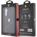 Etui Ferrari Twist Metal Logo na Samsung Galaxy S23 FE - czarne