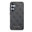 Etui Guess 4G Metal Gold Logo na Samsung Galaxy S24 - czarne