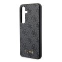 Etui Guess 4G Metal Gold Logo na Samsung Galaxy S24 - czarne