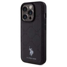 Etui U.S. Polo Assn. Yoke Pattern na iPhone 15 Pro Max - czarne