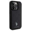 Etui U.S. Polo Assn. Yoke Pattern na iPhone 15 Pro Max - czarne