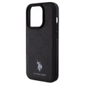 Etui U.S. Polo Assn. Yoke Pattern na iPhone 15 Pro Max - czarne