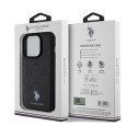 Etui U.S. Polo Assn. Yoke Pattern na iPhone 15 Pro Max - czarne