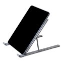 Podstawka Silver Monkey Blanc pod laptopa ergonomiczna składana - srebrna