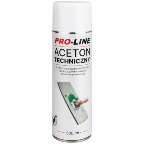 Aceton techniczny 100% w sprayu PRO-LINE spray 500ml