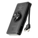 Lampka rowerowa Rockbros JP008 przednia pod licznik z powerbankiem 5000mAh 150lm IPX6 - czarna