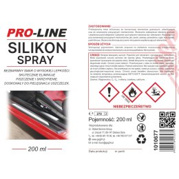 Silikon smar w sprayu do pielegnacji uszczelek PRO-LINE 200ml