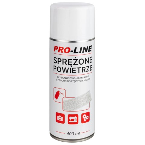 Sprężone powietrze do czyszczenia elektroniki maszyn do szycia PRO-LINE spray 400ml