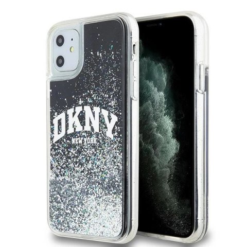 Etui DKNY Liquid Glitter Big Logo na iPhone 11 / Xr - czarne