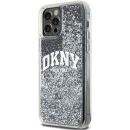 Etui DKNY Liquid Glitter Big Logo na iPhone 12 Pro/12 - czarne